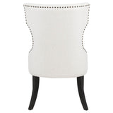 Baney Fabric Upholstered Dining Side Chair Cream and Black | Beige | Cream / Black | 115572
