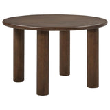 Faulkner 48-inch Round Wood Dining Table Brown Oak | Brown | Brown Oak | 115600
