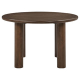 Faulkner 48-inch Round Wood Dining Table Brown Oak | Brown | Brown Oak | 115600