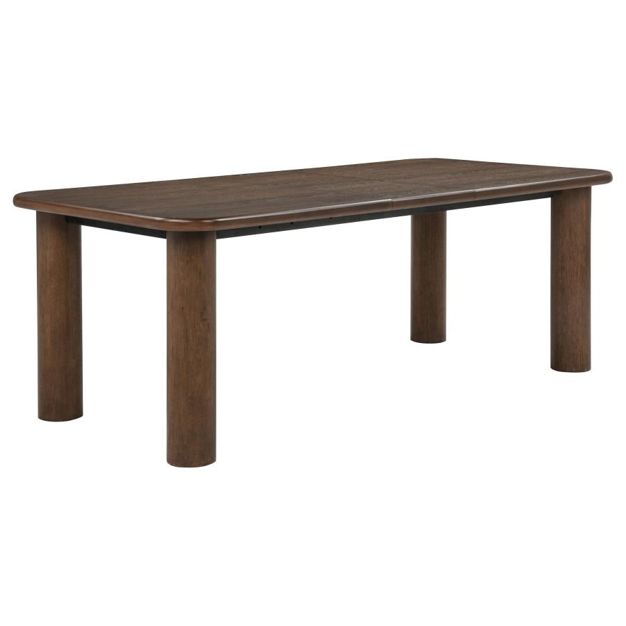 Faulkner 84-inch Extension Wood Dining Table Brown Oak | Brown | Brown Oak | 115601