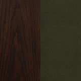 Faulkner Upholstered Dining Side Chair Moss Green (Set of 2) | Green | Moss / Brown Oak | 115602MOS