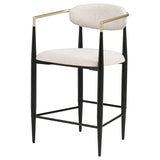 Tina Fabric Upholstered Counter Chair Beige (Set of 2) | Beige | 121184