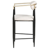 Tina Fabric Upholstered Counter Chair Beige (Set of 2) | Beige | 121184