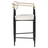 Tina Fabric Upholstered Counter Chair Beige (Set of 2) | Beige | 121184