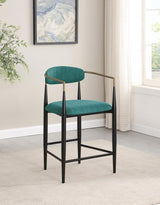 Tina Fabric Upholstered Counter Chair Green (Set of 2) | Green | 121185