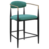 Tina Fabric Upholstered Counter Chair Green (Set of 2) | Green | 121185