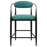 Tina Fabric Upholstered Counter Chair Green (Set of 2) | Green | 121185