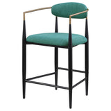Tina Fabric Upholstered Counter Chair Green (Set of 2) | Green | 121185