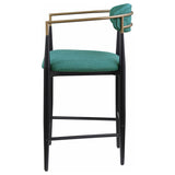 Tina Fabric Upholstered Counter Chair Green (Set of 2) | Green | 121185