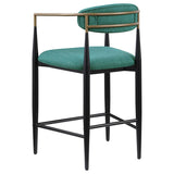 Tina Fabric Upholstered Counter Chair Green (Set of 2) | Green | 121185