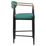 Tina Fabric Upholstered Counter Chair Green (Set of 2) | Green | 121185
