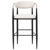 Tina Fabric Upholstered Bar Chair Beige (Set of 2) | Beige | 121187