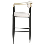 Tina Fabric Upholstered Bar Chair Beige (Set of 2) | Beige | 121187