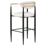 Tina Fabric Upholstered Bar Chair Beige (Set of 2) | Beige | 121187