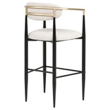 Tina Fabric Upholstered Bar Chair Beige (Set of 2) | Beige | 121187