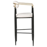 Tina Fabric Upholstered Bar Chair Beige (Set of 2) | Beige | 121187