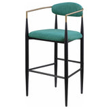 Tina Fabric Upholstered Bar Chair Green (Set of 2) | Green | 121188