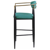Tina Fabric Upholstered Bar Chair Green (Set of 2) | Green | 121188