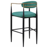 Tina Fabric Upholstered Bar Chair Green (Set of 2) | Green | 121188