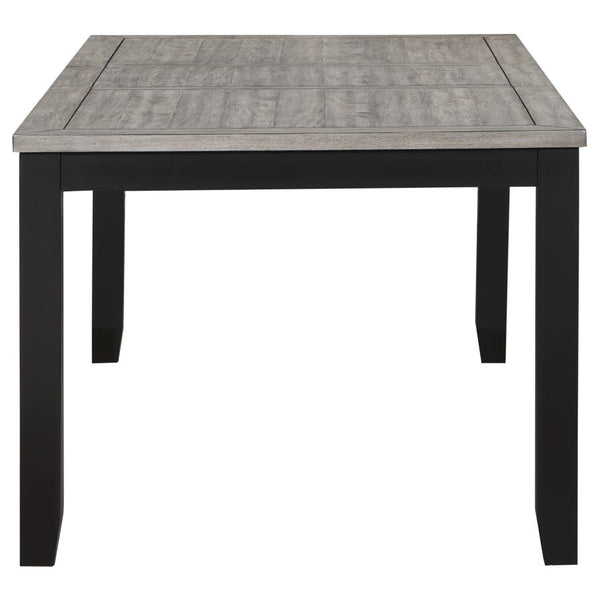 Elodie Rectangular 78-inch Extension Leaf Dining Table Black