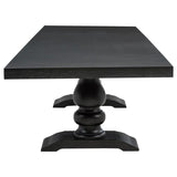 Phelps 7-piece Rectangular Dining Table Set Distressed Noir | Black | Tan / Distressed Noir | 121231-S7A