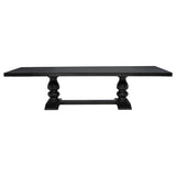 Phelps 7-piece Rectangular Dining Table Set Distressed Noir | Black | Tan / Distressed Noir | 121231-S7C