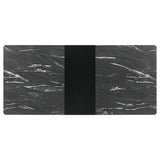 Crestmont 78-inch Extension Dining Table Black Faux Marble | King | Black | Black Faux Marble | 121251