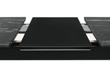 Crestmont 78-inch Extension Dining Table Black Faux Marble | King | Black | Black Faux Marble | 121251