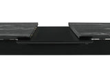 Crestmont 78-inch Extension Dining Table Black Faux Marble | King | Black | Black Faux Marble | 121251