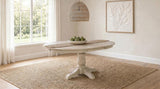 Orrison Oval 62-inch Wood Extension Leaf Dining Table Linen | Beige | Linen | 121261