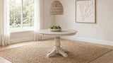 Orrison Oval 62-inch Wood Extension Leaf Dining Table Linen | Beige | Linen | 121261
