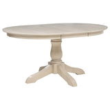 Orrison Oval 62-inch Wood Extension Leaf Dining Table Linen | Beige | Linen | 121261