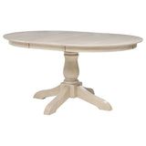 Orrison Oval 62-inch Wood Extension Leaf Dining Table Linen | Beige | Linen | 121261