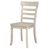 Orrison Ladder Back Dining Side Chair Linen (Set of 2) | Beige | Linen | 121262