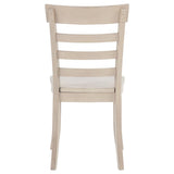 Orrison Ladder Back Dining Side Chair Linen (Set of 2) | Beige | Linen | 121262