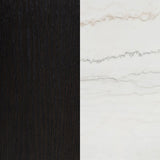 Averill 72-inch Rectangular White Marble Top Dining Table Coffee Bean | Brown | Coffee Bean | 121291