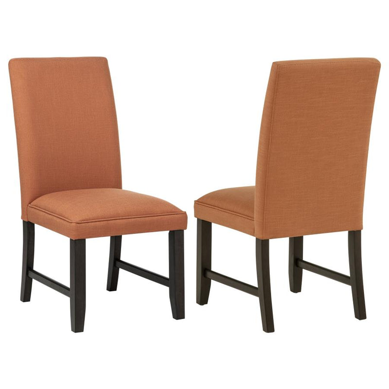 Berning Fabric Upholstered Parson Side Chair Charcoal (Set of 2)