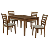 Atwood 5-piece Rectangular Wood Dining Set Warm Brown | King | Brown | Warm Brown | 121761-S5