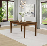 Atwood Rectangular Wood Dining Table Warm Brown | Brown | Warm Brown | 121761