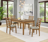 Atwood Rectangular Wood Dining Table Warm Brown | Brown | Warm Brown | 121761
