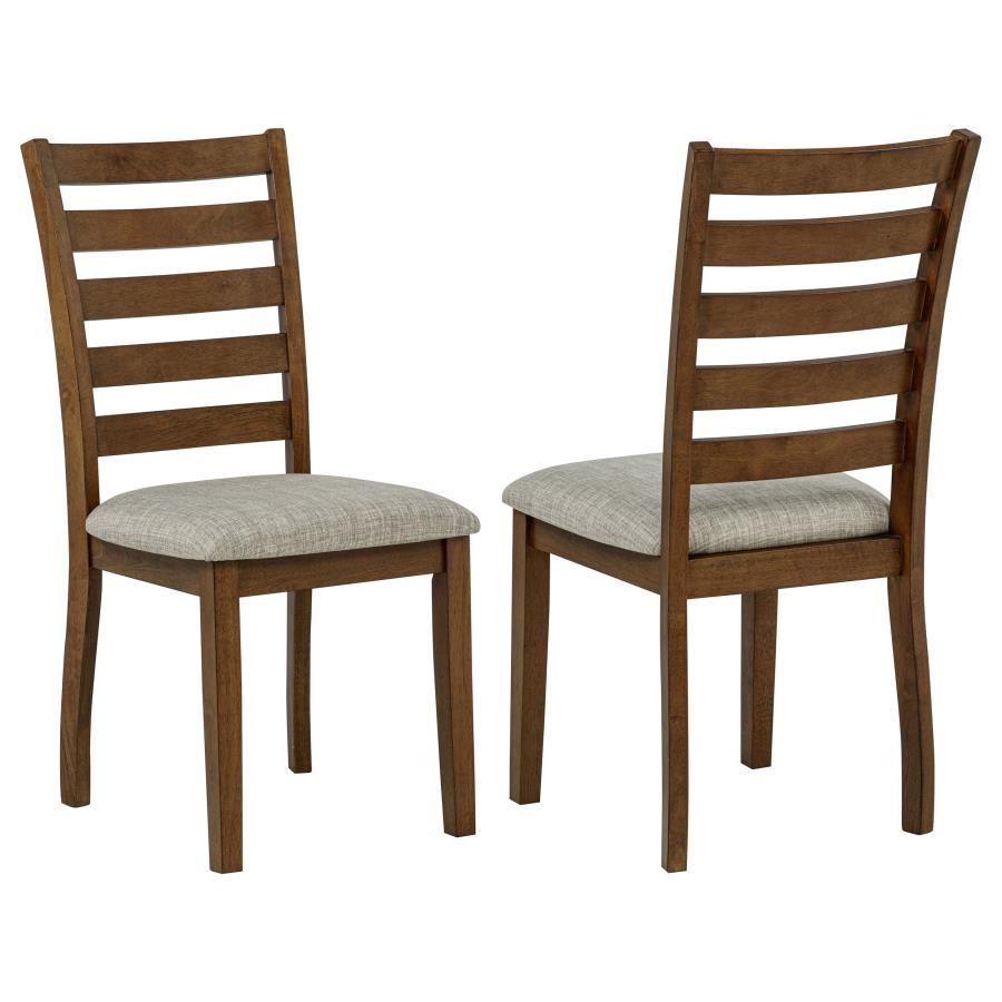 Atwood Wood Dining Side Chair Upholstered Seat Warm Brown | Brown | Warm Brown | 121762