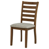 Atwood Wood Dining Side Chair Upholstered Seat Warm Brown | Brown | Warm Brown | 121762