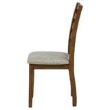 Atwood Wood Dining Side Chair Upholstered Seat Warm Brown | Brown | Warm Brown | 121762