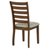 Atwood Wood Dining Side Chair Upholstered Seat Warm Brown | Brown | Warm Brown | 121762