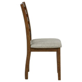 Atwood Wood Dining Side Chair Upholstered Seat Warm Brown | Brown | Warm Brown | 121762
