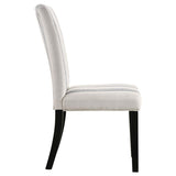 Herran Upholstered Dining Side Chair Beige (Set of 2) | King | Beige | 121782
