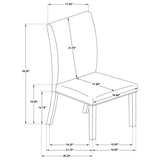 Herran Upholstered Dining Side Chair Beige (Set of 2) | King | Beige | 121782