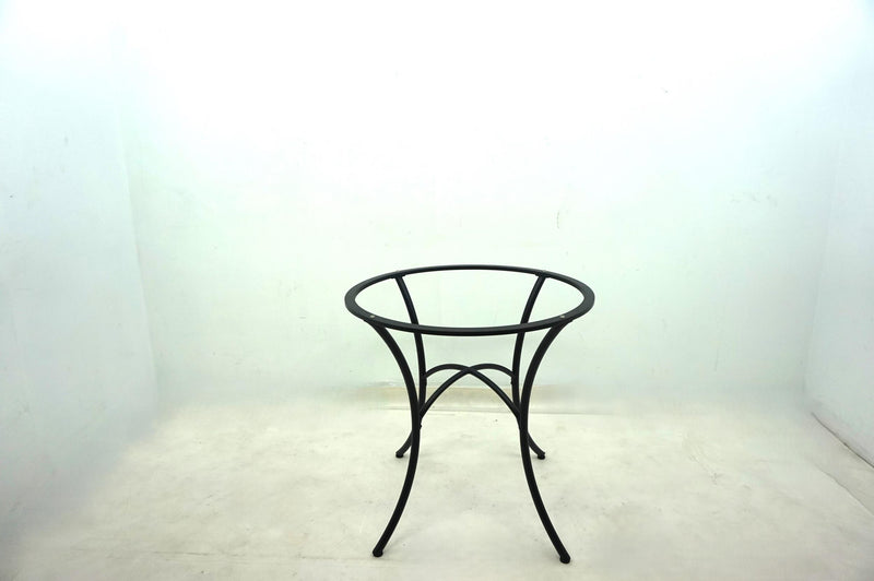 Kline 48-inch Round Glass Top Dining Table Matte Black