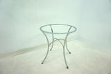 Kline 48-inch Round Glass Top Dining Table Chrome