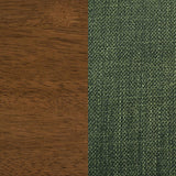 Paxton 5-piece Round Glass Top Counter Height Dining Set Green | Brown | Brown / Green | 122178-S5GRN